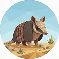 The 'Armadillo' badge — Shield Bearer, one of Cloodit's 106 collectible badges