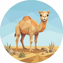 The 'Camel' badge — Endurance Champion, one of Cloodit's 106 collectible badges