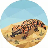 The 'Gila Monster' badge — Patient Coder, one of Cloodit's 106 collectible badges