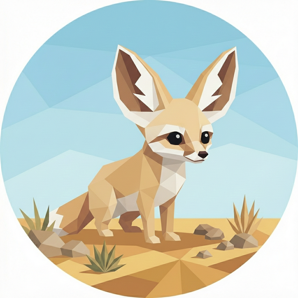 Fennec Fox badge