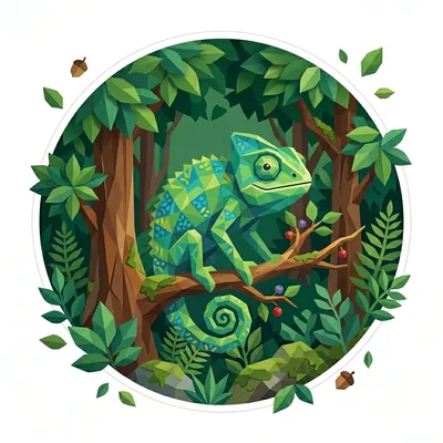 The 'Chameleon' badge — Type Shifter, one of Cloodit's 106 collectible badges