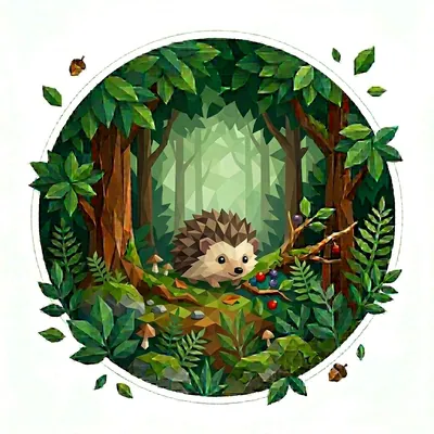 The 'Woodland Hedgehog' badge — Import Master, one of Cloodit's 106 collectible badges