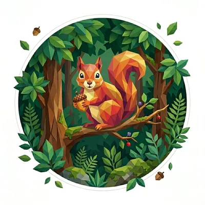 The 'Squirrel' badge — Module Hoarder, one of Cloodit's 106 collectible badges
