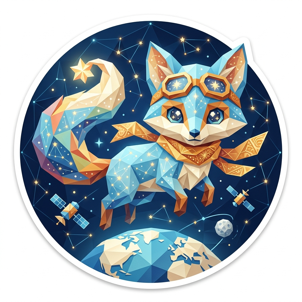 The 'Star Fox' badge — Frozen Master, one of Cloodit's 106 collectible badges