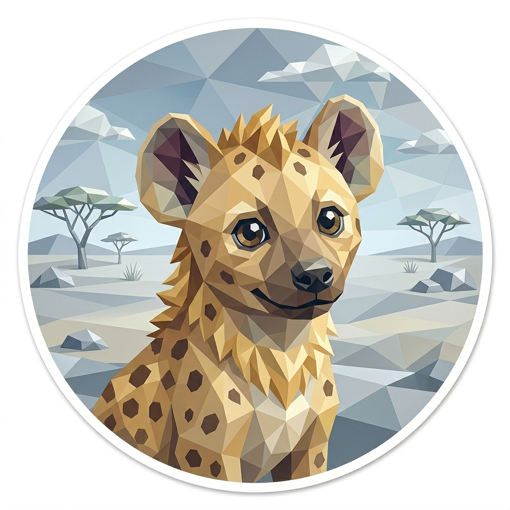 The 'Hyena' badge — Savannah Debugger, one of Cloodit's 106 collectible badges