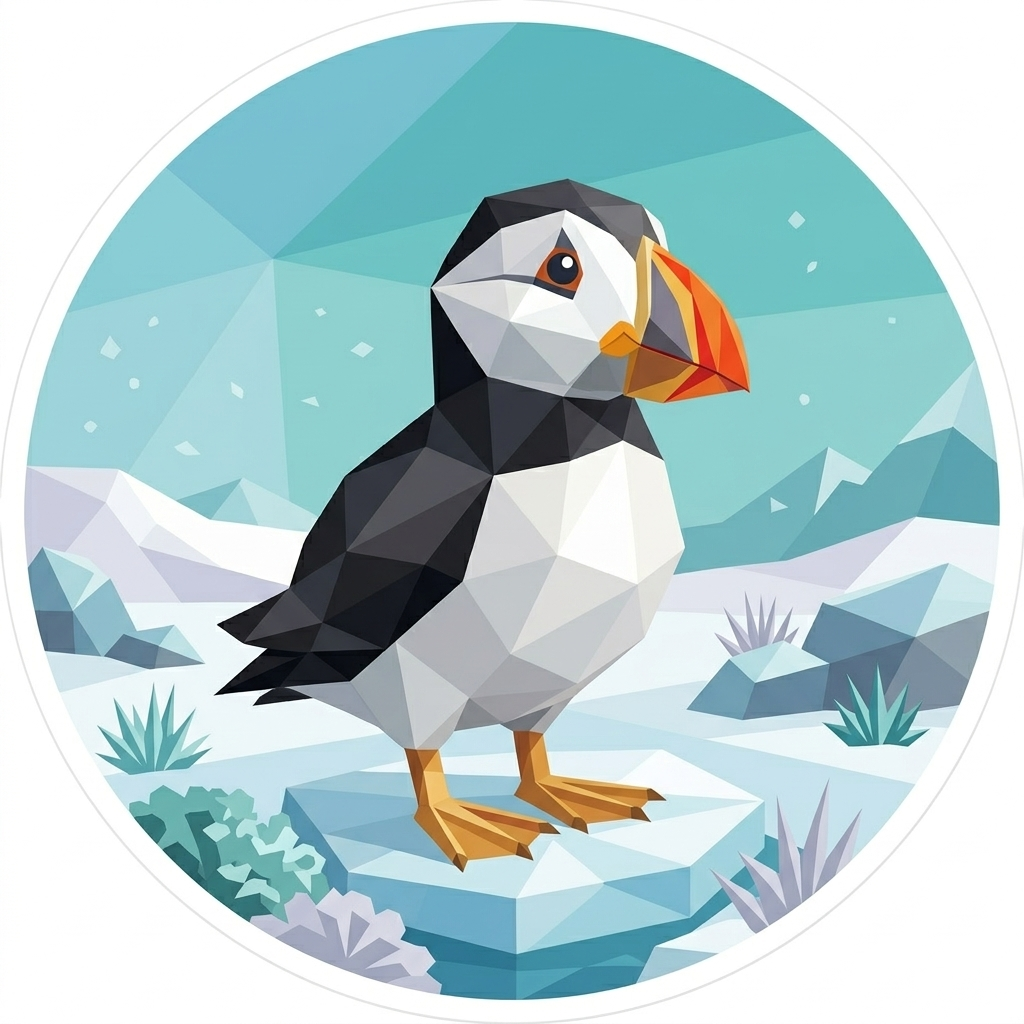 The 'Puffin' badge — Definition Diver, one of Cloodit's 106 collectible badges