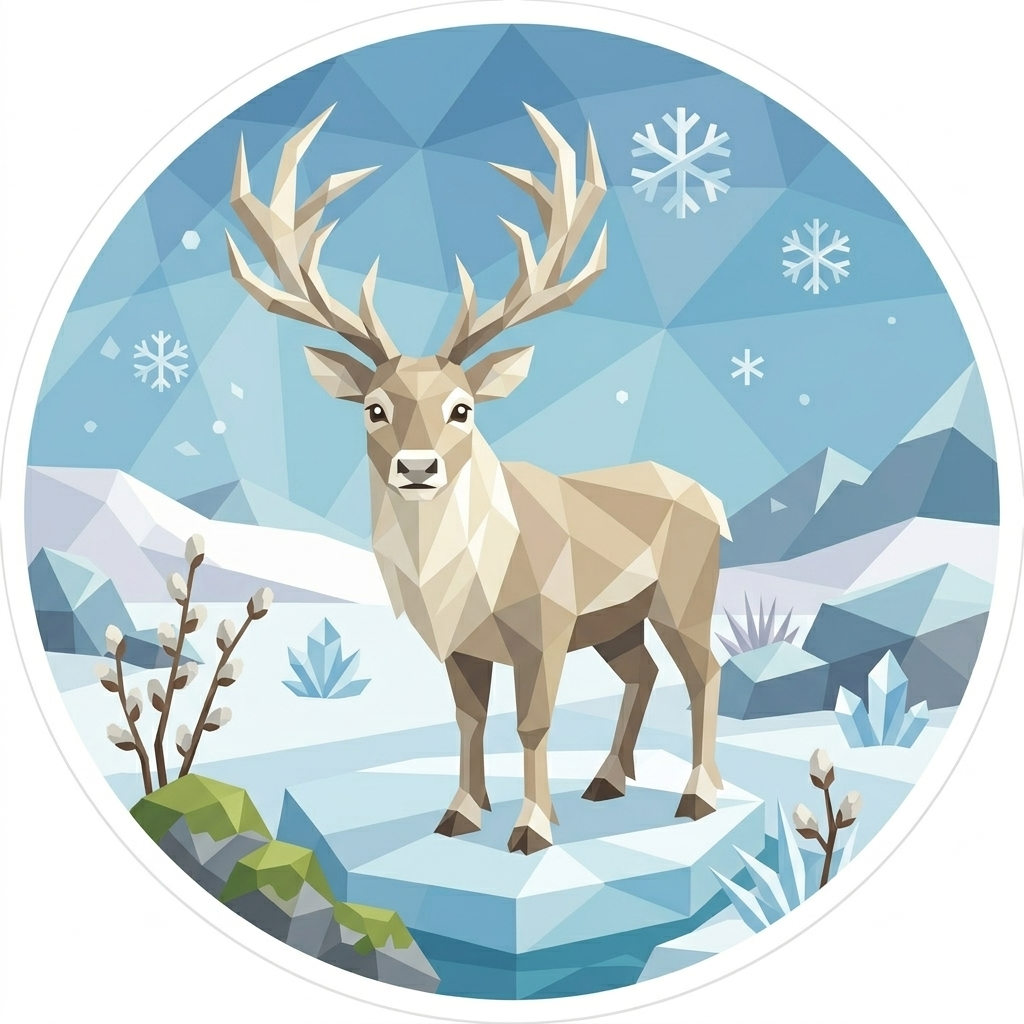 The 'Reindeer' badge — Dictionary Guide, one of Cloodit's 106 collectible badges